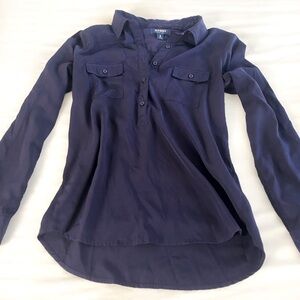 Navy Blue half button up - Old Navy